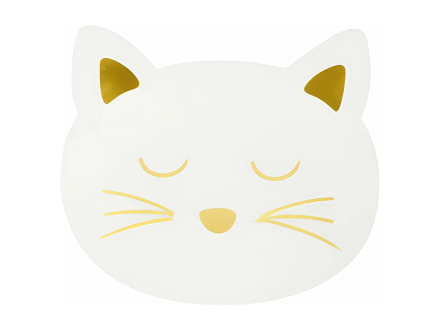 Lot de 2 sets de table enfant CHAT blanc White