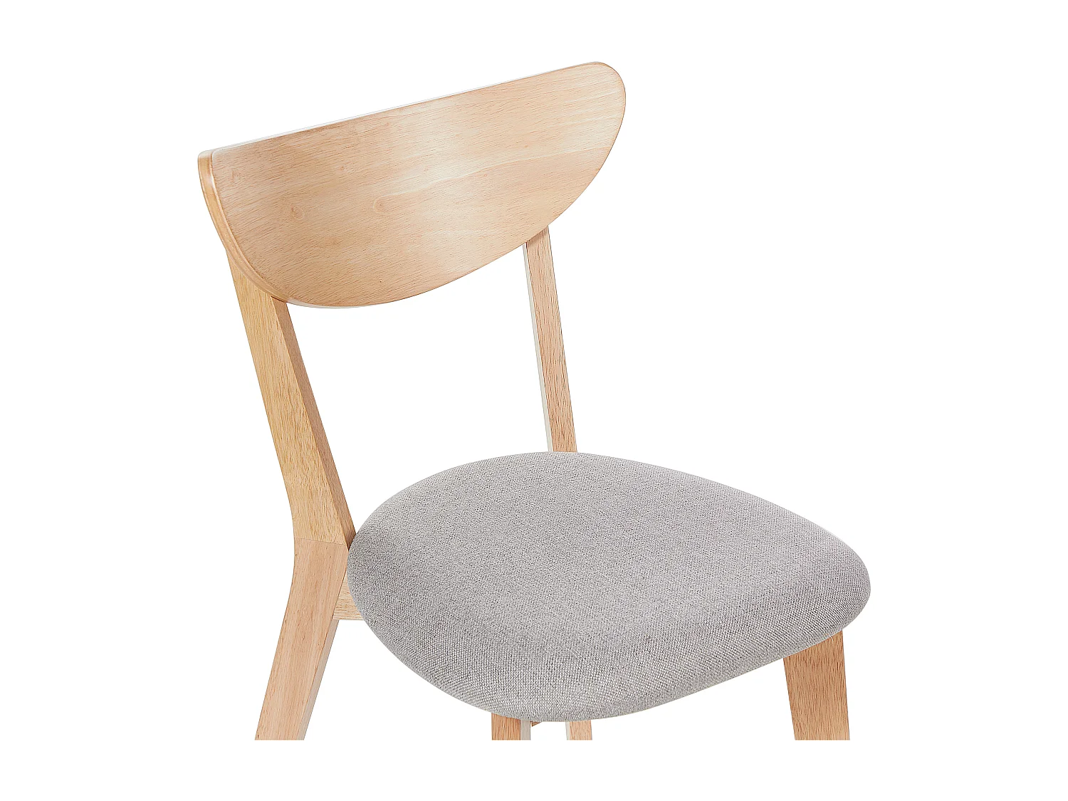 Lot de 2 chaises de salle à manger ERIE Bois Marron clair/gris