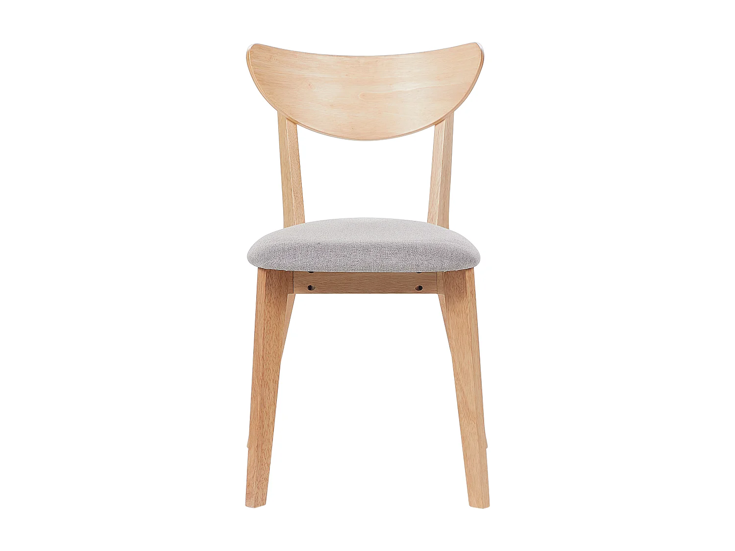 Lot de 2 chaises de salle à manger ERIE Bois Marron clair/gris