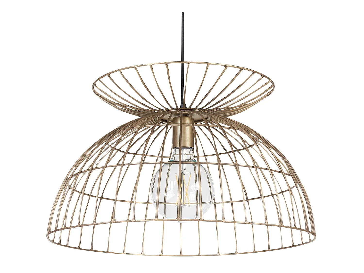 Lampe suspension MAHANADI Métal Laiton