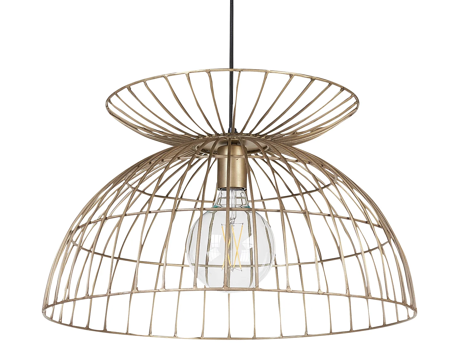 Lampe suspension MAHANADI Métal Laiton