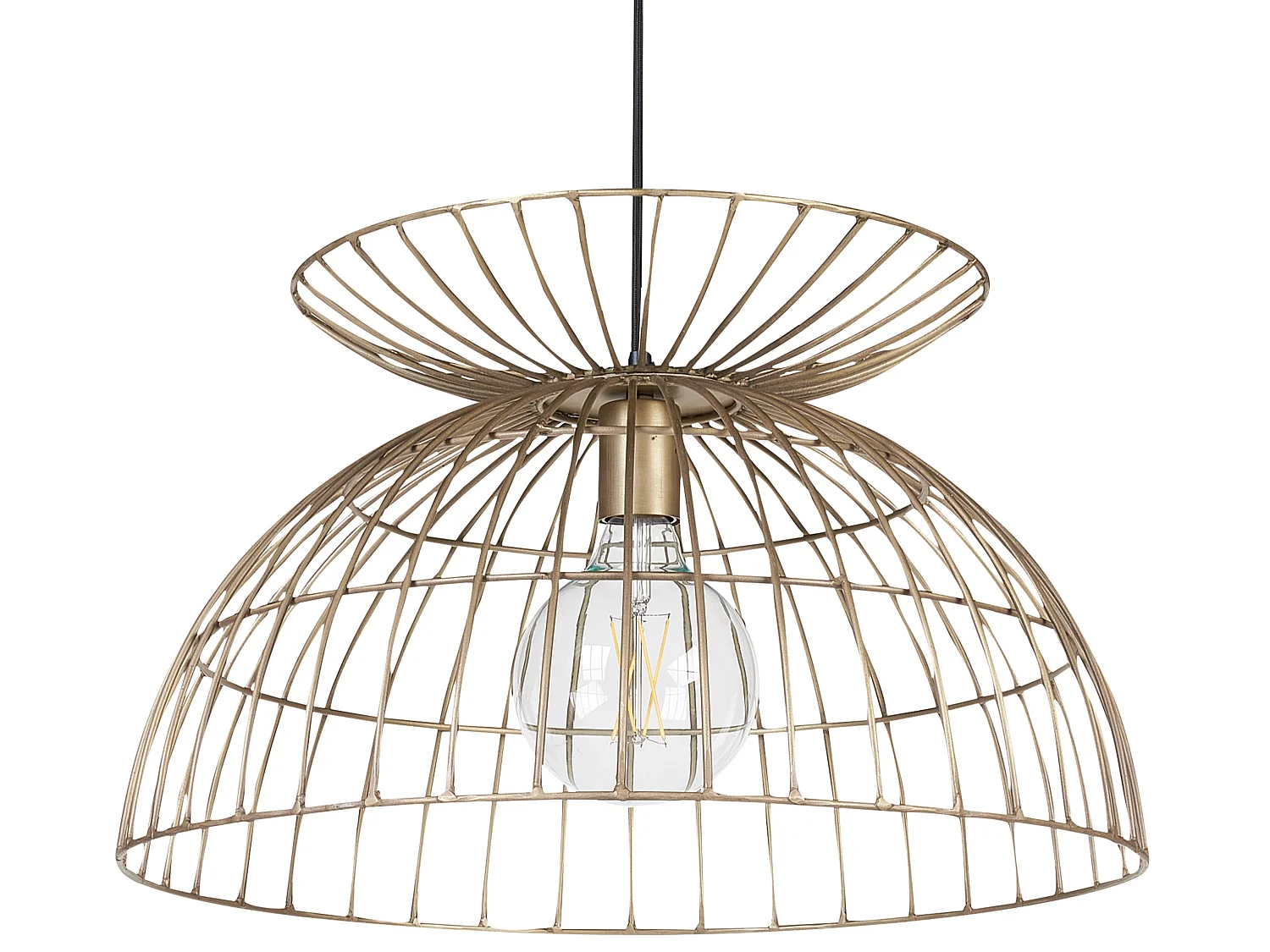 Lampe suspension MAHANADI Métal Laiton