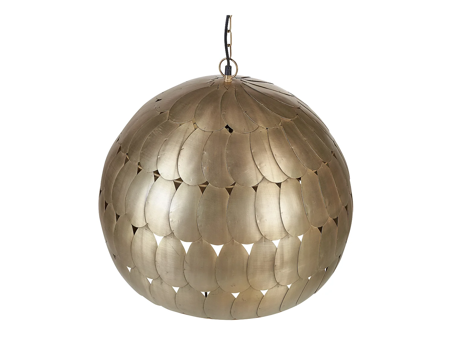 Hängeleuchte Metall messing Antik-Optik 1-flammig handgemacht Retro Harangi