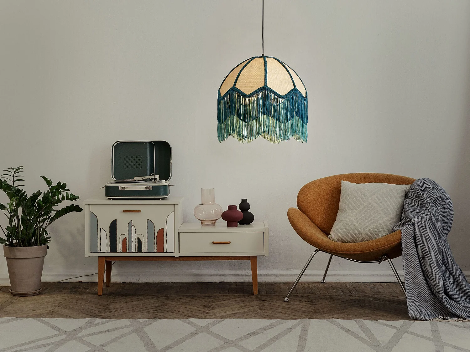 Lampe suspension MILAGRO Bleu