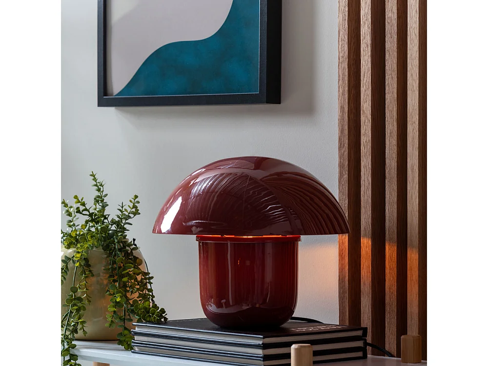 Lampe à poser Fat Mushroom H25cm Rouge  Present Time