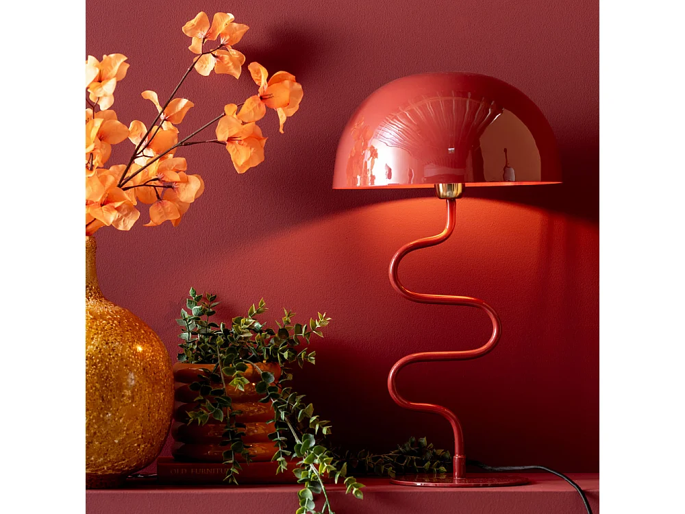 Lampe à poser Twist Rouge  Present Time