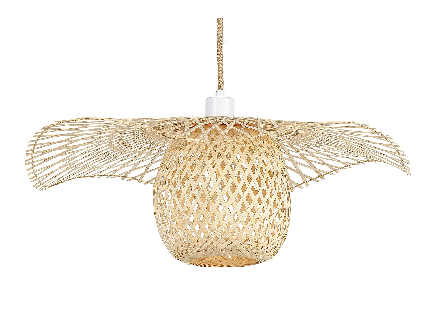 Lampe suspension BONITO Bambou Marron clair