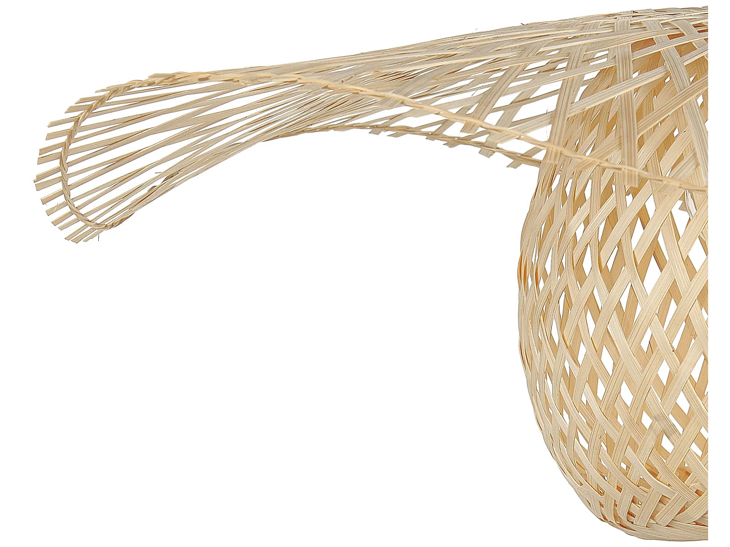 Lampa wisząca BONITO Drewno bambusowe Jasnobrązowy