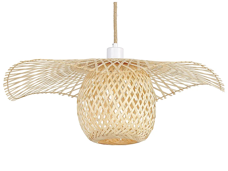 Lampe suspension BONITO Bambou Marron clair