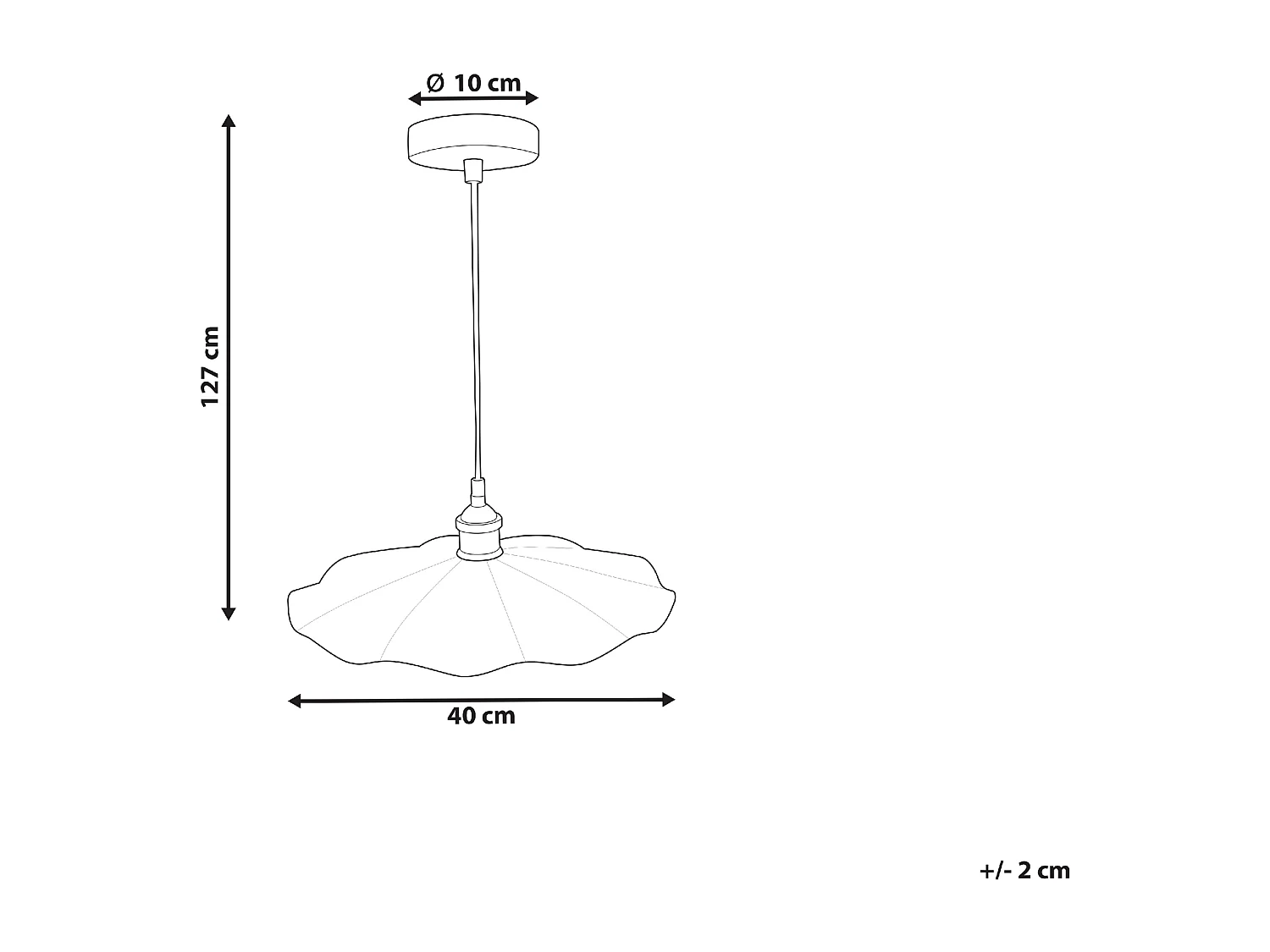 Lampe suspension PHILS Métal Blanc