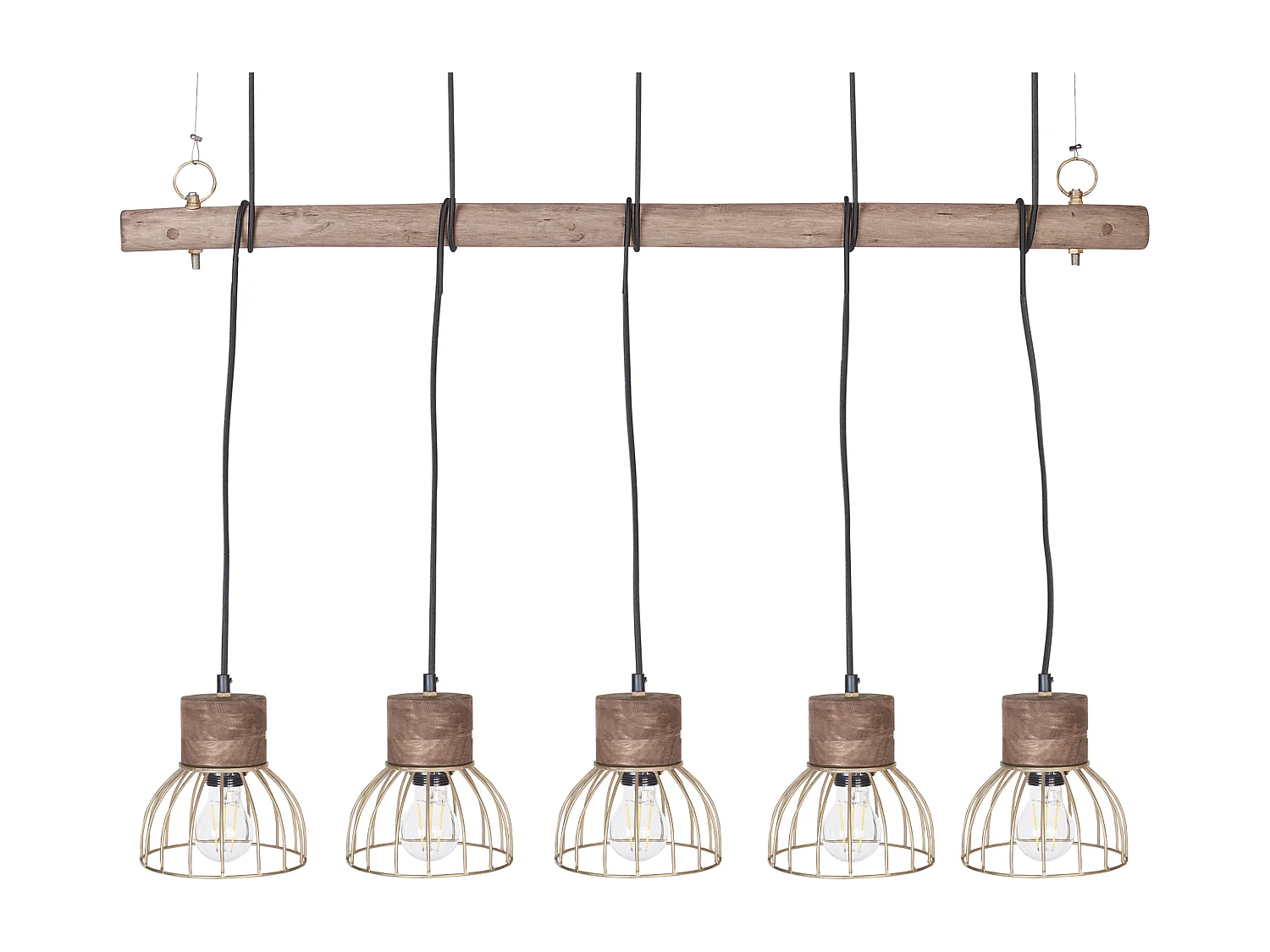 Hanglamp VARADA Mangohout Bruin