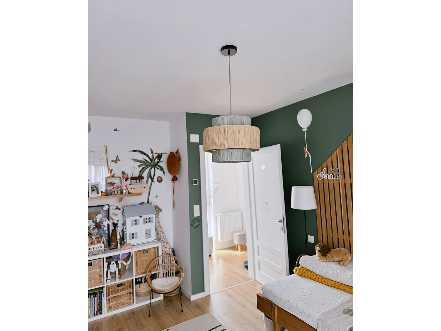Hanglamp PALBRA Papier Natuurlijk
