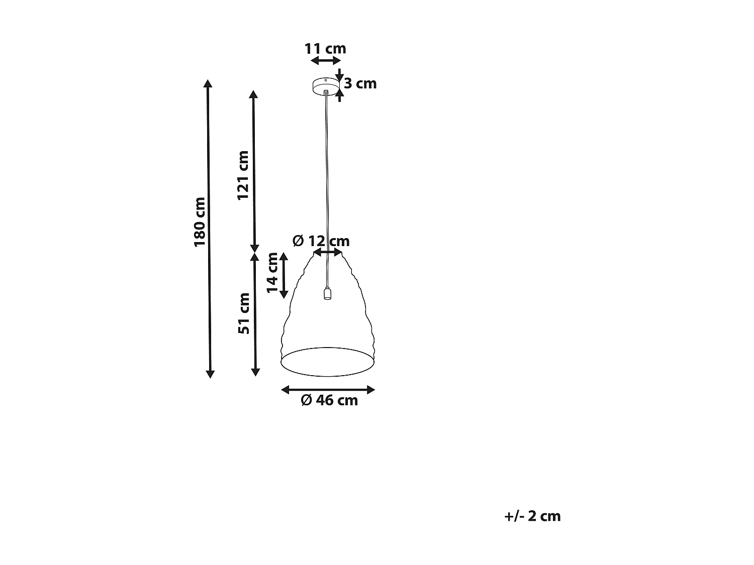 Hanglamp PARBATI Metaal Zwart