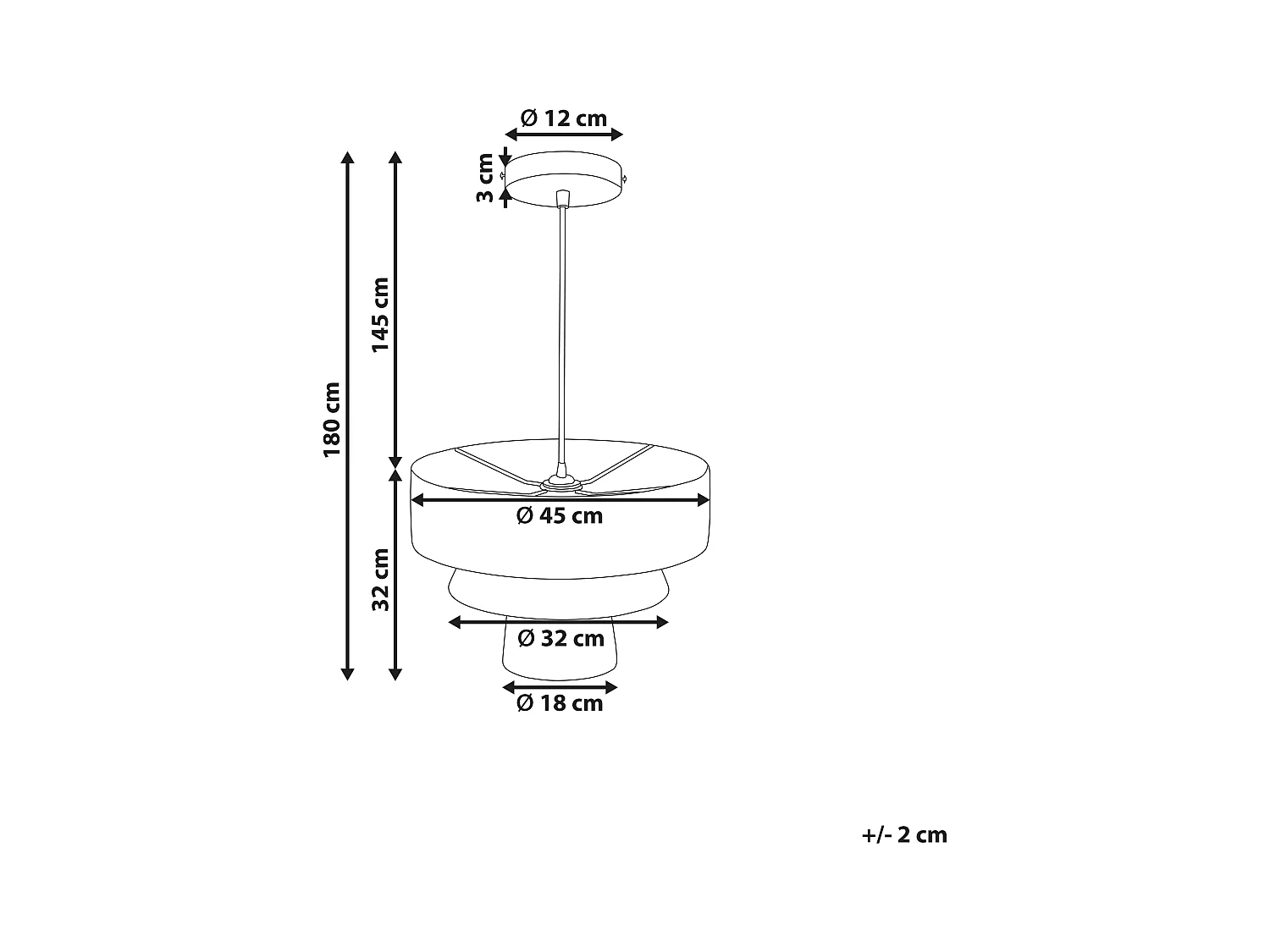 Lampe suspension CHAMBO Papier Naturel