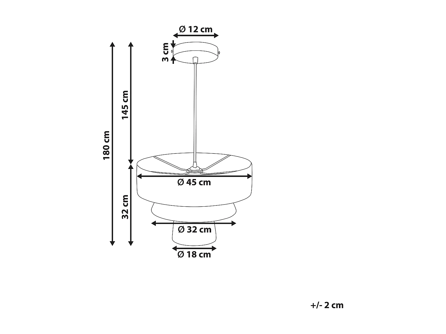 Lampe suspension CHAMBO Papier Naturel