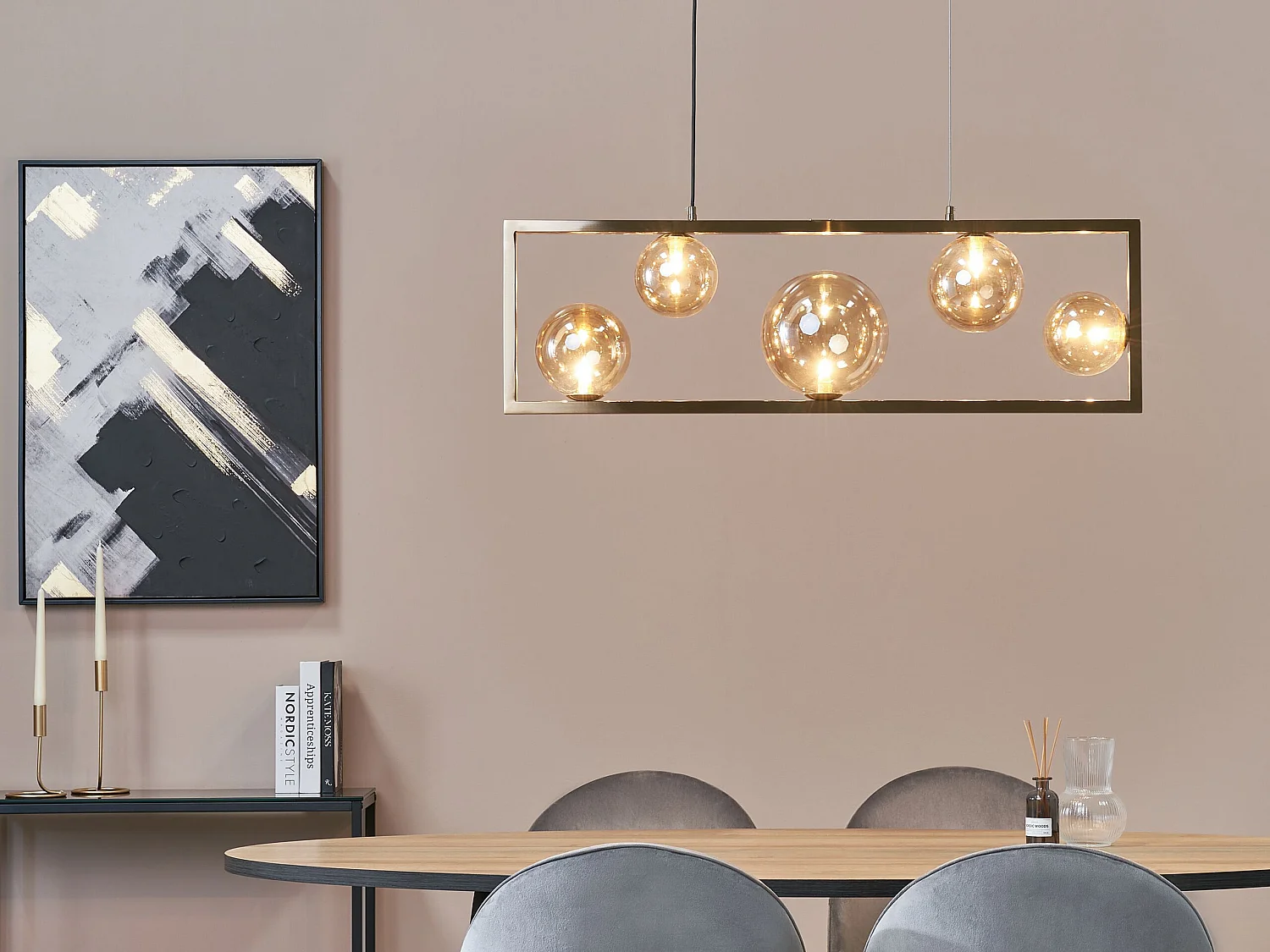 Lampe suspension GEEHI Métal Laiton