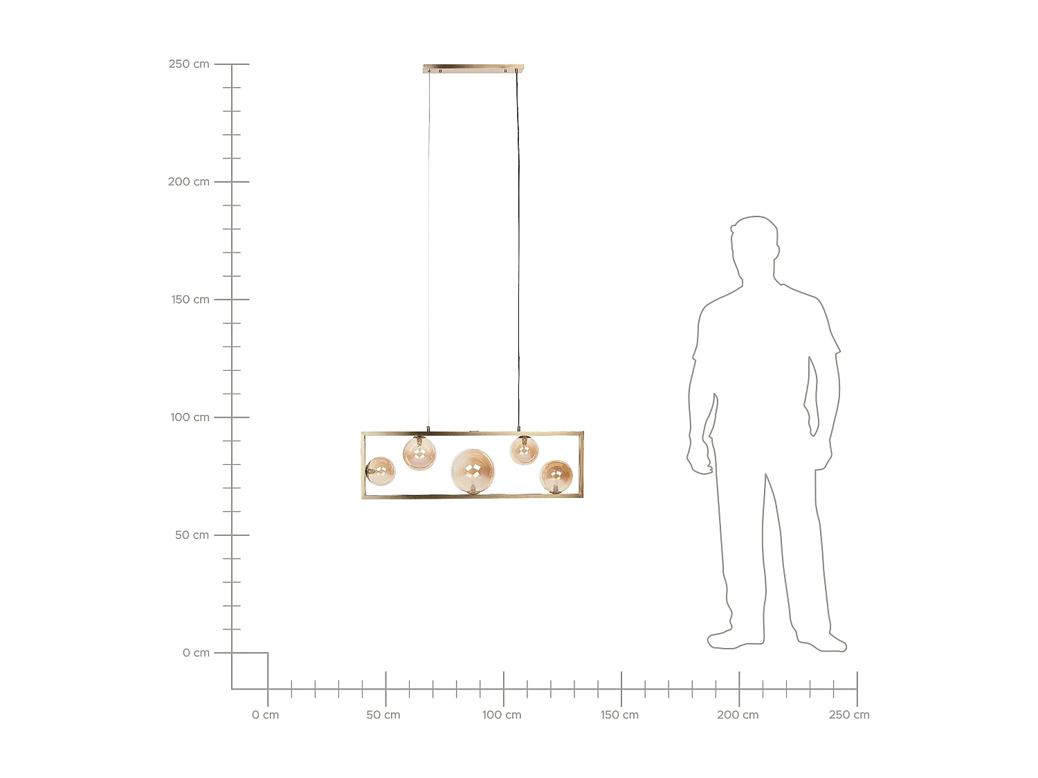 Lampe suspension GEEHI Métal Laiton