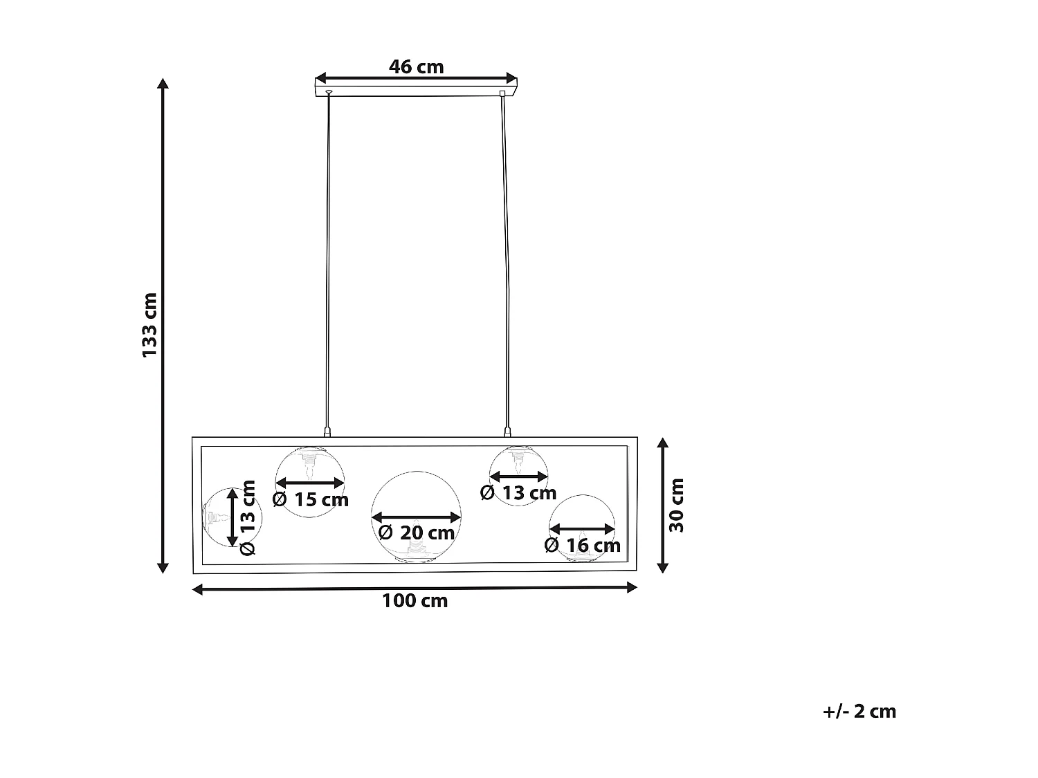 Lampe suspension GEEHI Métal Laiton