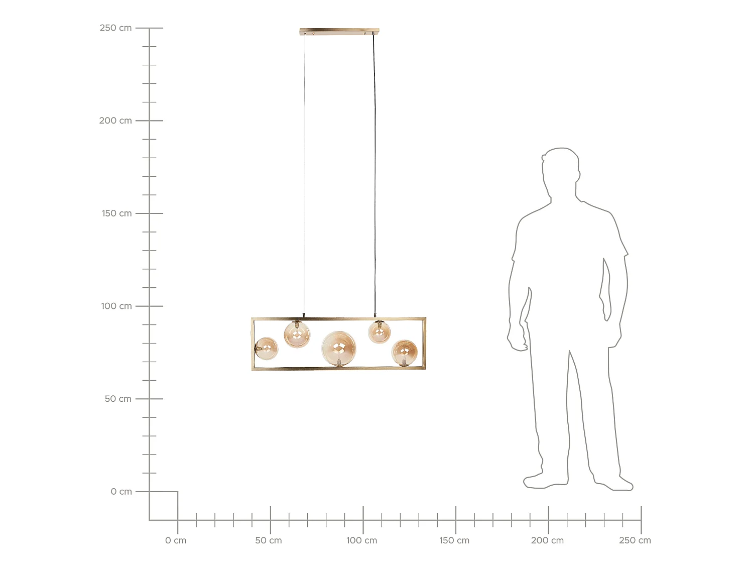 Lampe suspension GEEHI Métal Laiton