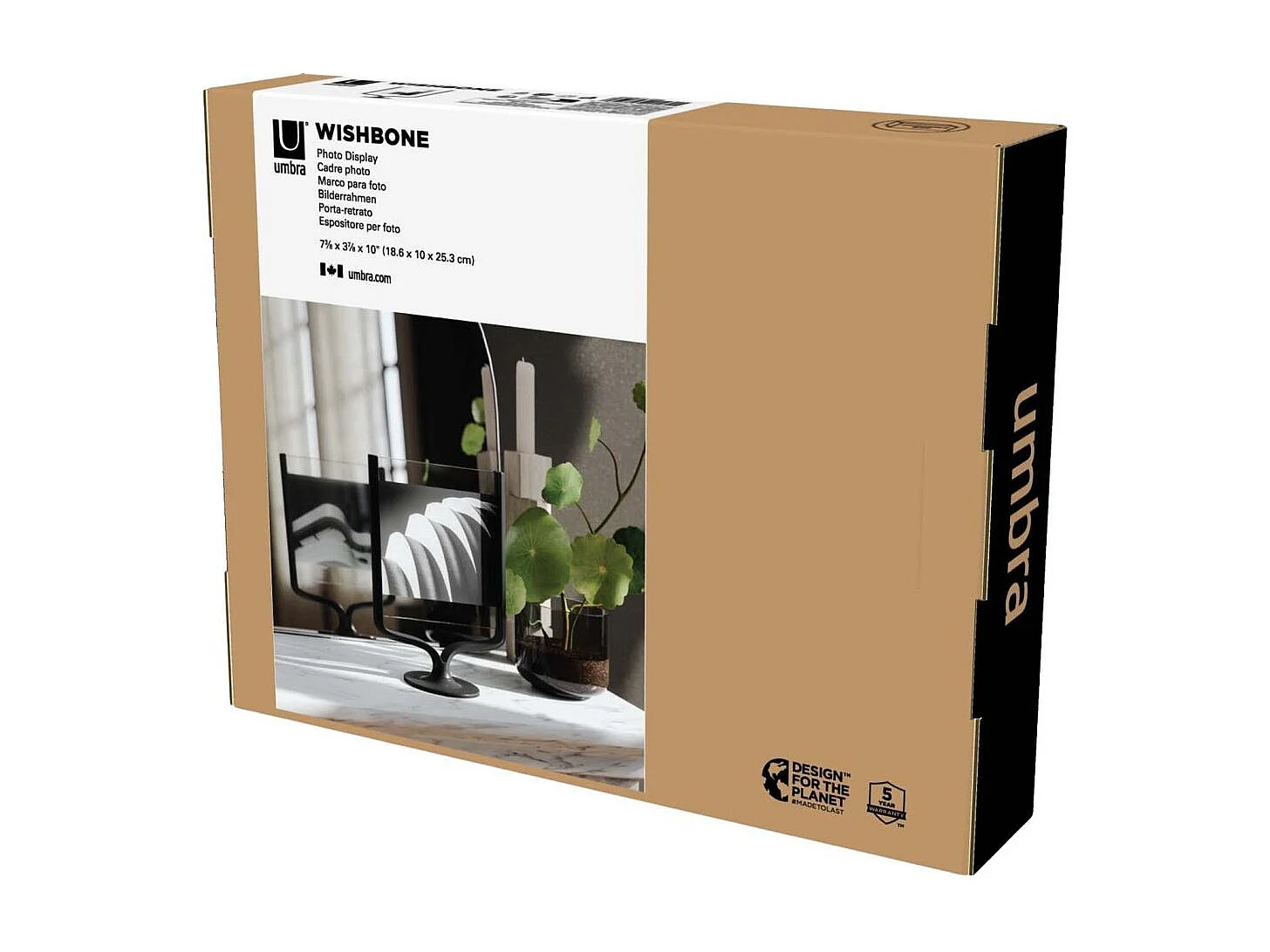 Cadre photo rotatif en aluminium Wishbone