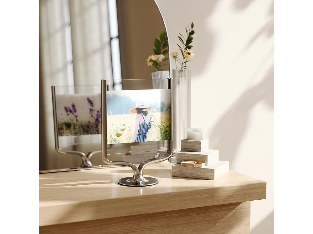 Cadre photo rotatif en aluminium Wishbone