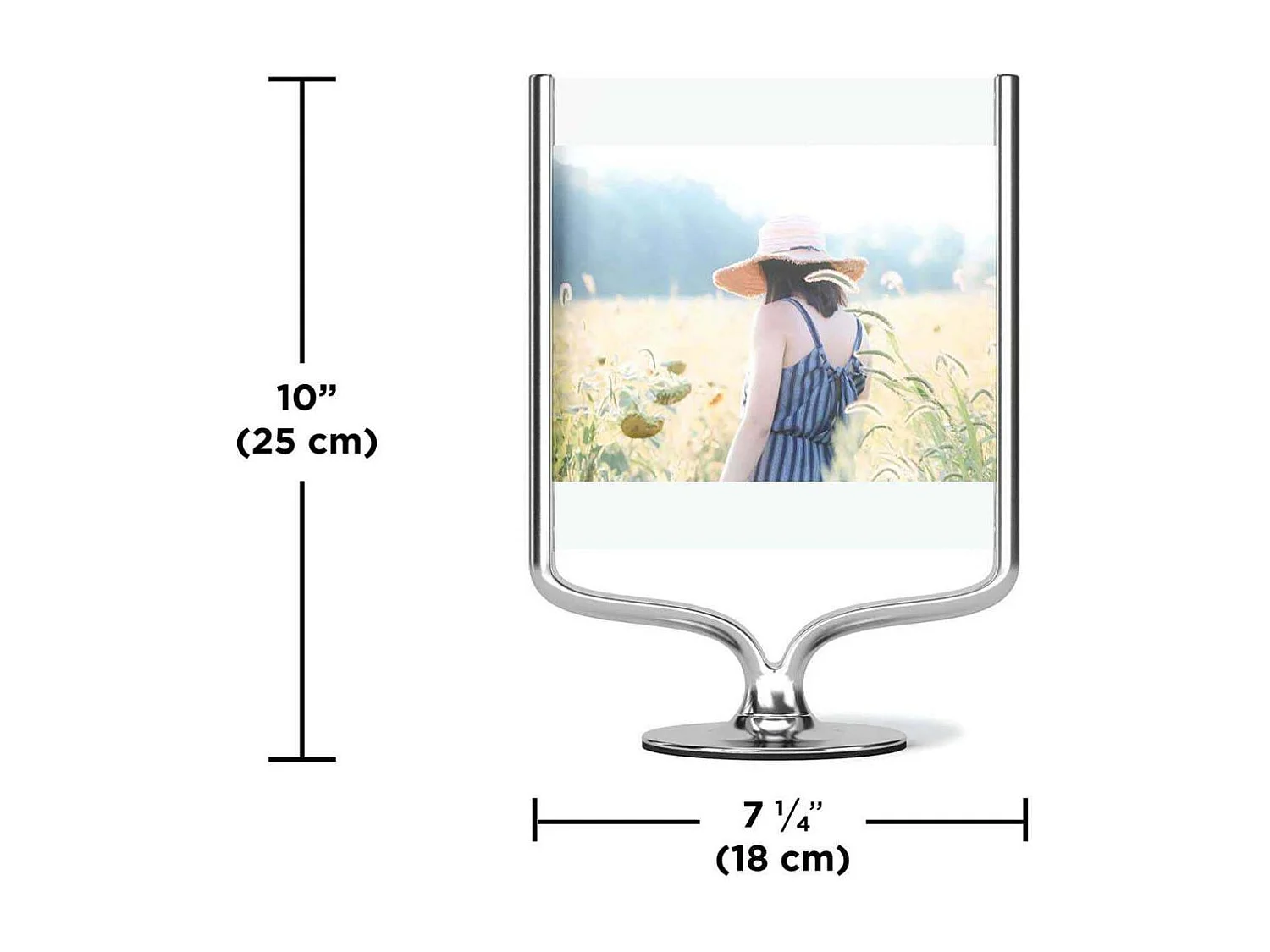 Cadre photo rotatif en aluminium Wishbone