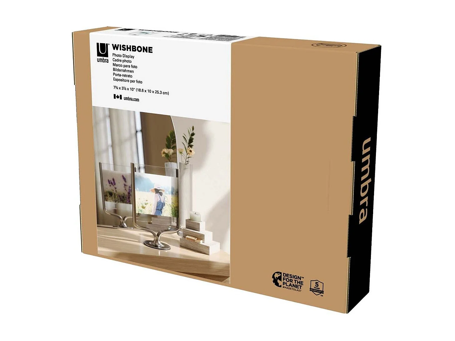 Cadre photo rotatif en aluminium Wishbone