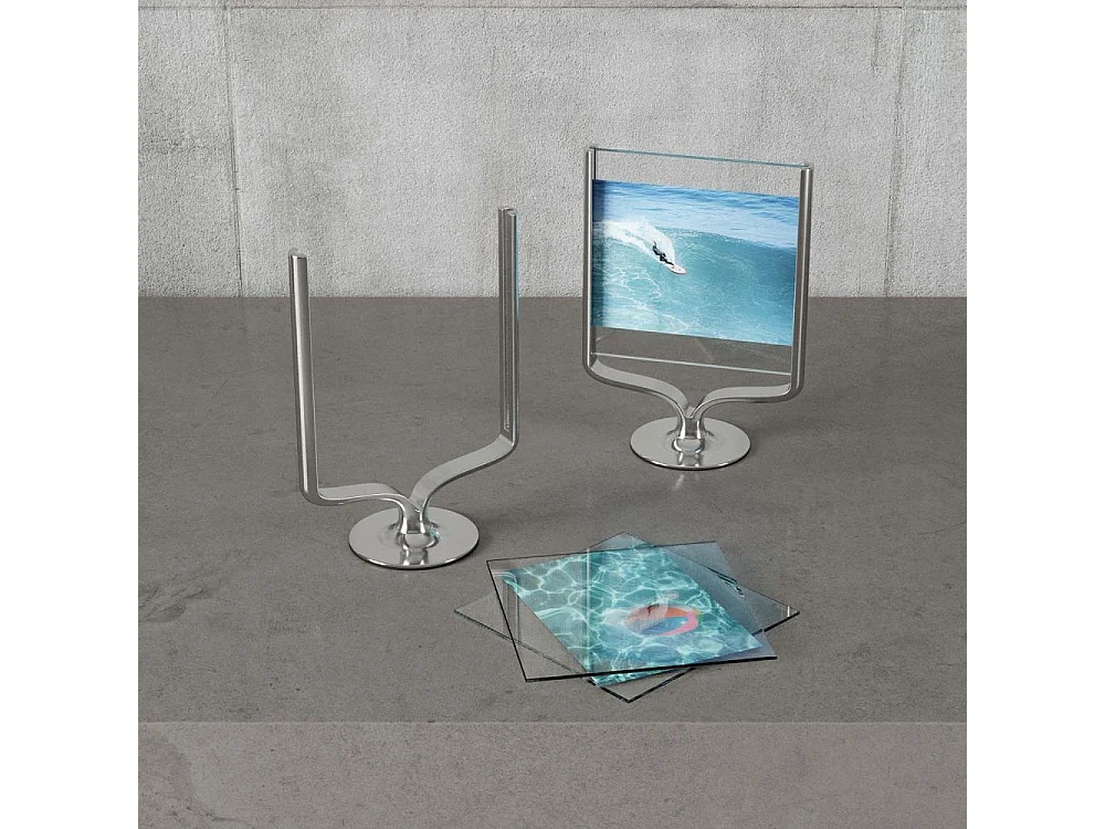 Cadre photo rotatif en aluminium Wishbone