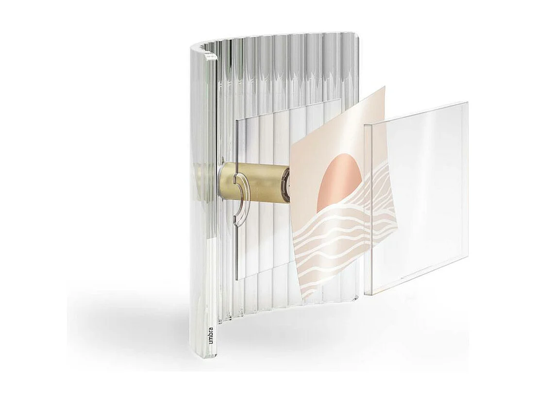 Cadre photo en verre strié Ripley 22 x 8 x 19 cm