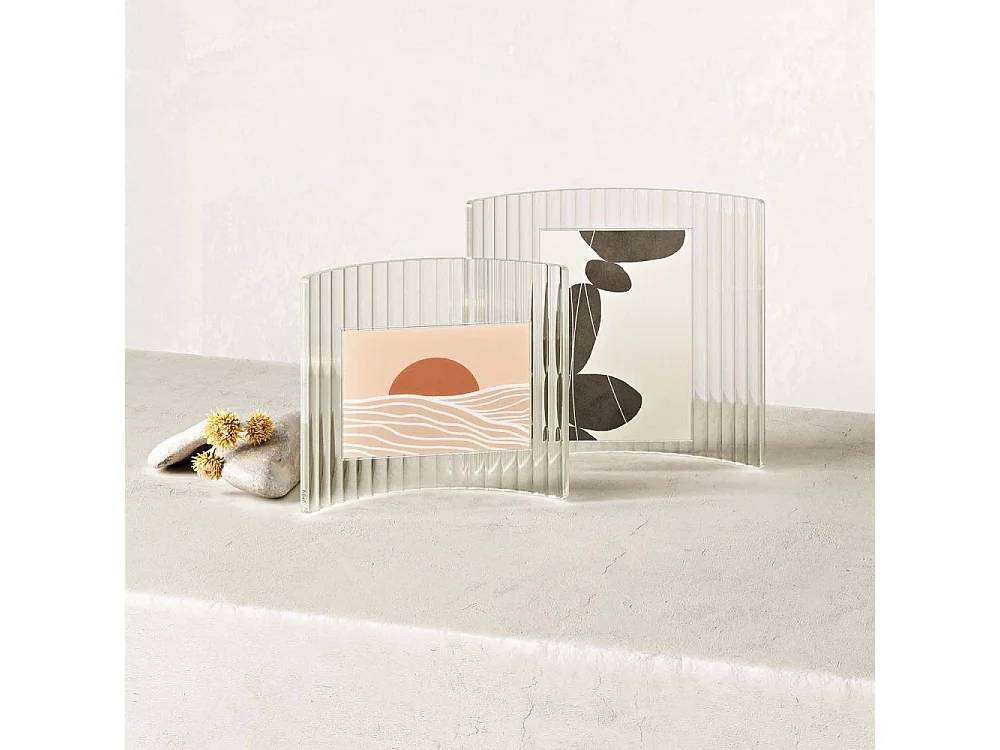 Cadre photo en verre strié Ripley 22 x 8 x 19 cm