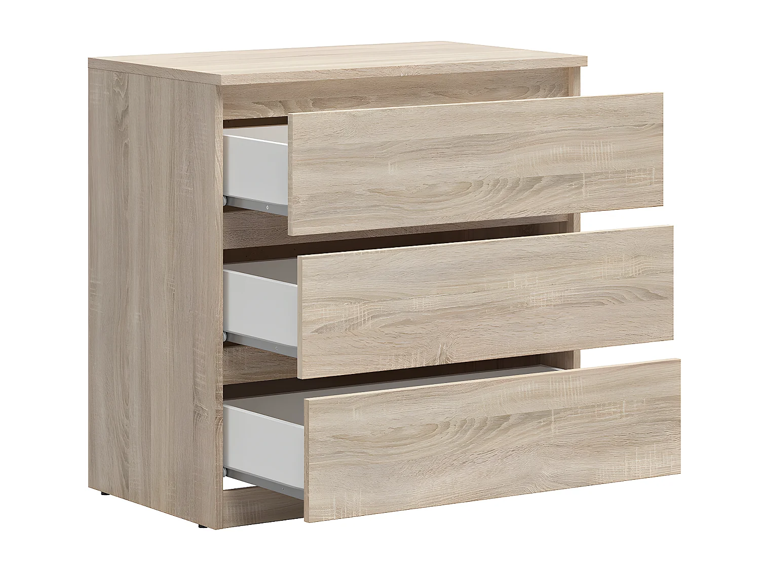 Cómoda 3 gavetas Edwin madeira 75cm