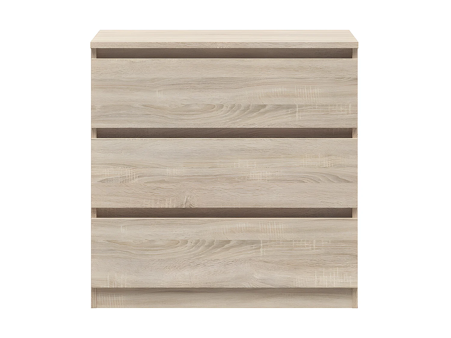 Cassettiera 3 cassetti Edwin marrone 75cm