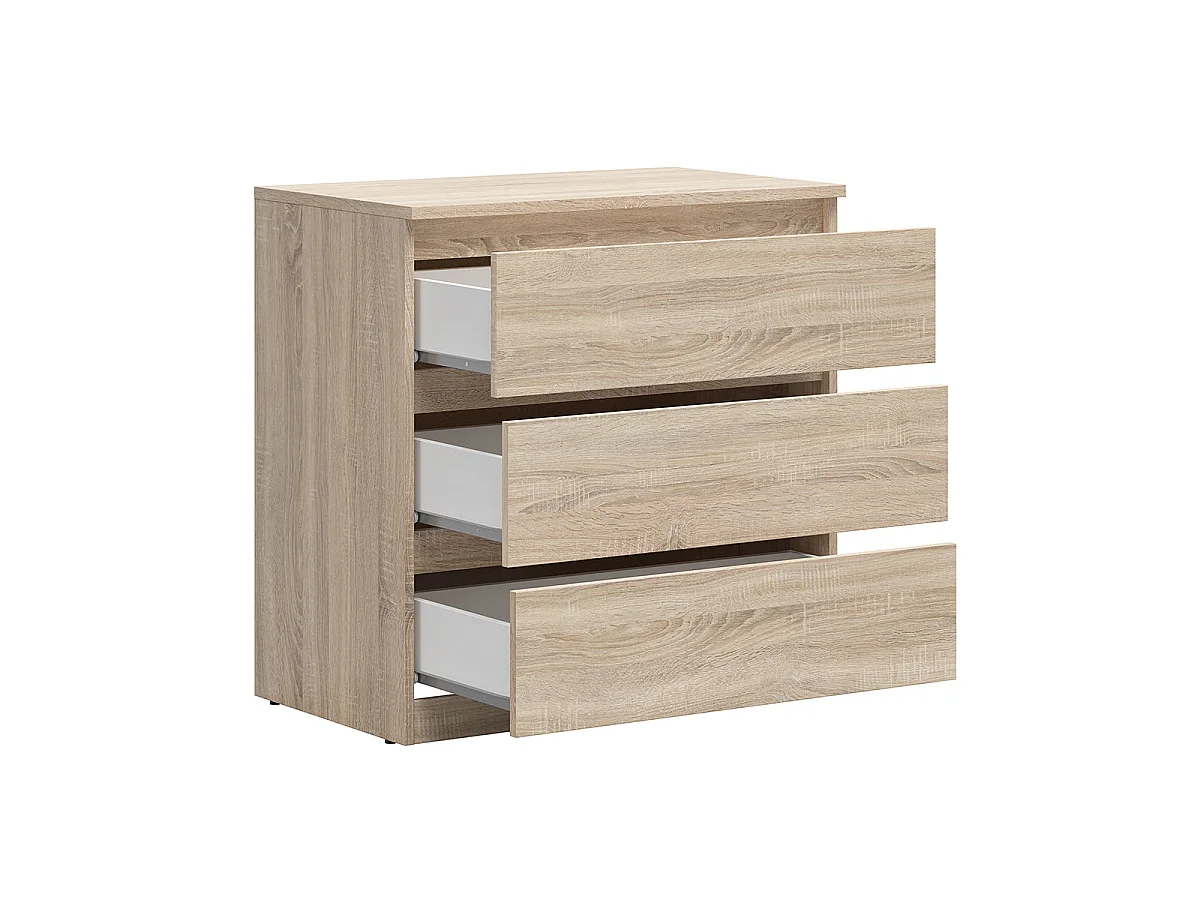 Commode 3 tiroirs Edwin Bois clair