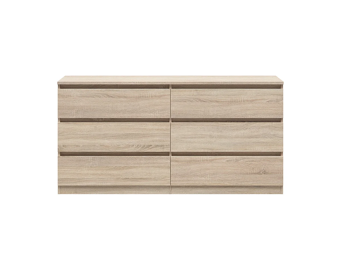 Ladekast Edwin 6 laden Licht hout