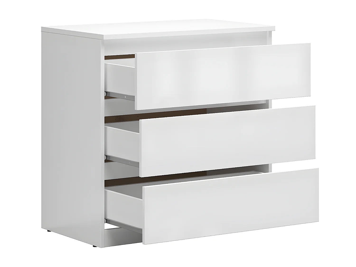 Edwin 3-ladekast Wit