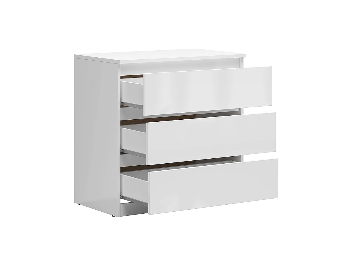 Commode 3 tiroirs Edwin Blanc