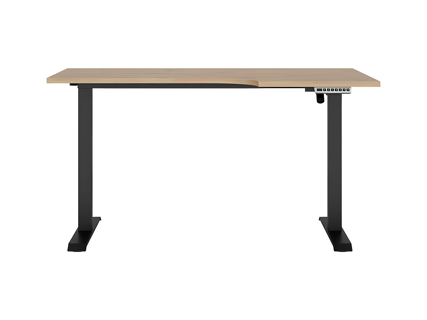 Bureau assis debout électrique 140cm droit professionnel Space Bois