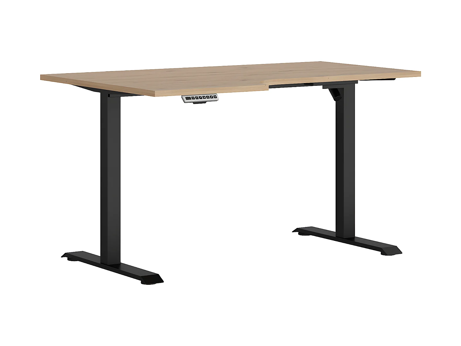 Bureau assis debout électrique 140cm gauche professionnel Space Bois