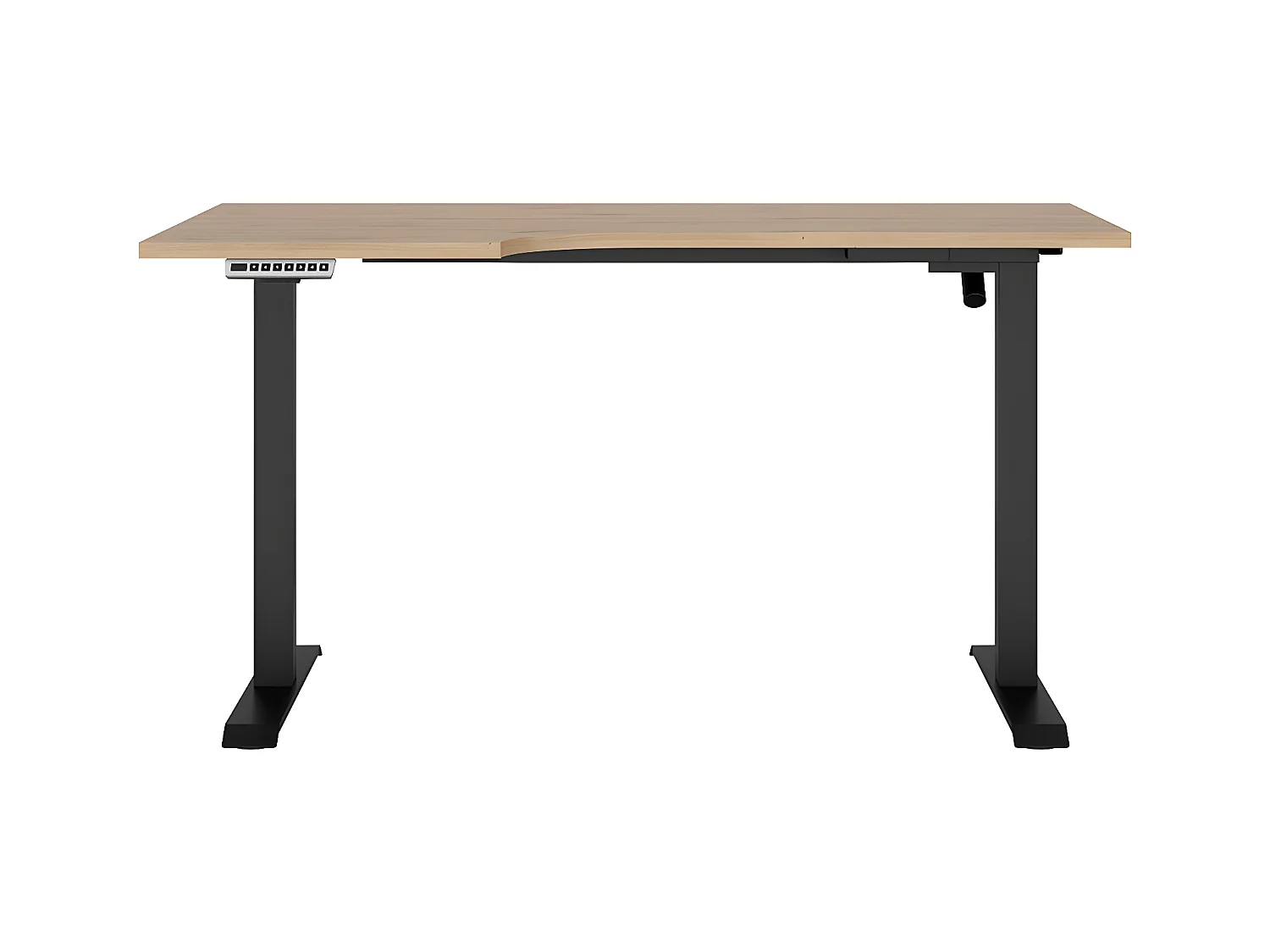 Bureau assis debout électrique 140cm gauche professionnel Space Bois