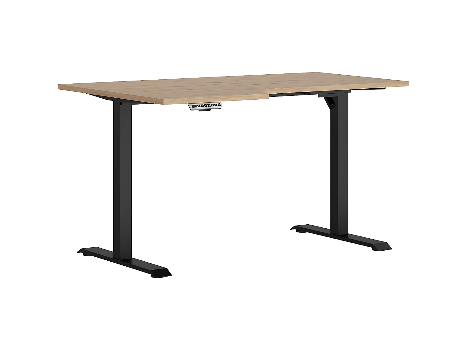 Bureau assis debout électrique 140cm gauche professionnel Space Bois