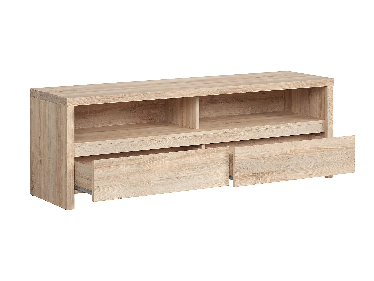 Mueble TV 2 cajones 2 compartimientos 143 cm Soren Madera
