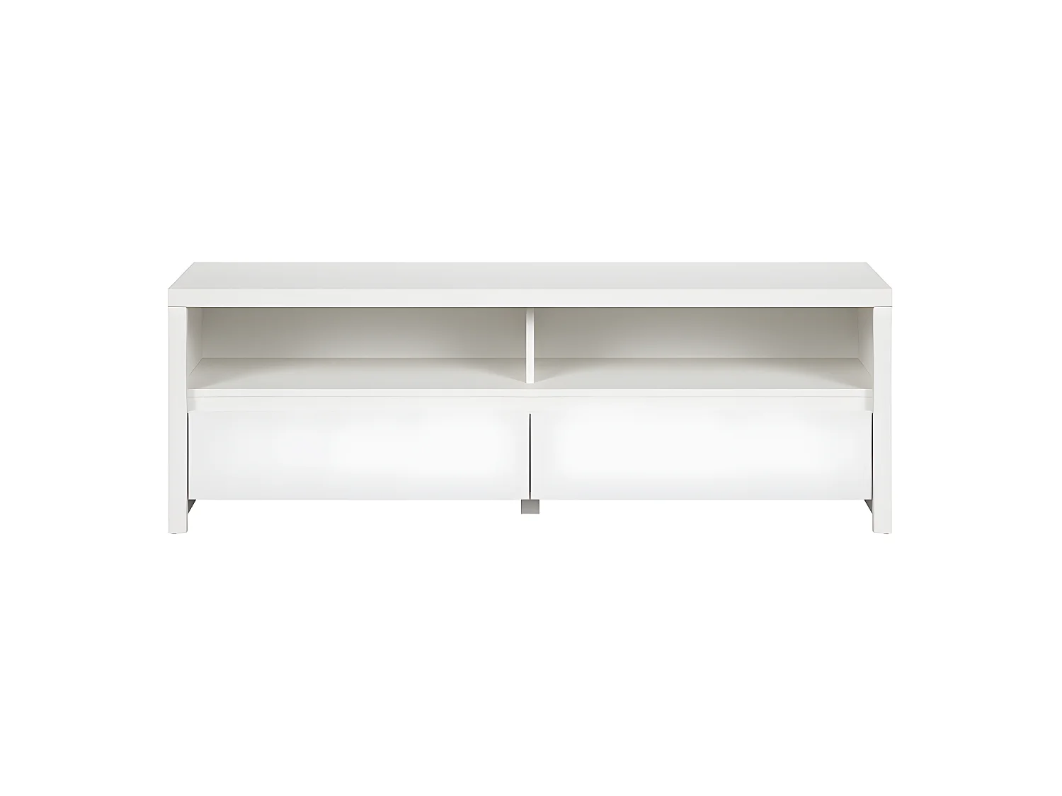 TV-meubel met 2 laden en 2 niches 143 cm Soren Wit