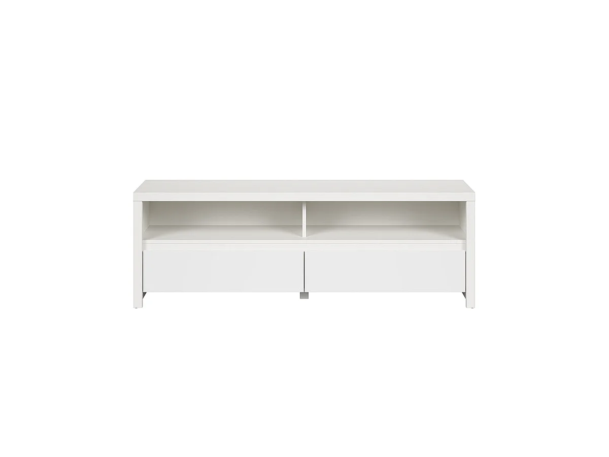 TV-meubel 2 laden 2 nissen 143 cm Soren Wit