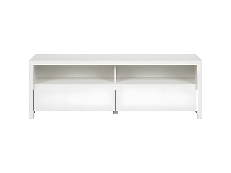 Mueble TV 2 cajones 2 compartimientos 143 cm Soren Blanco