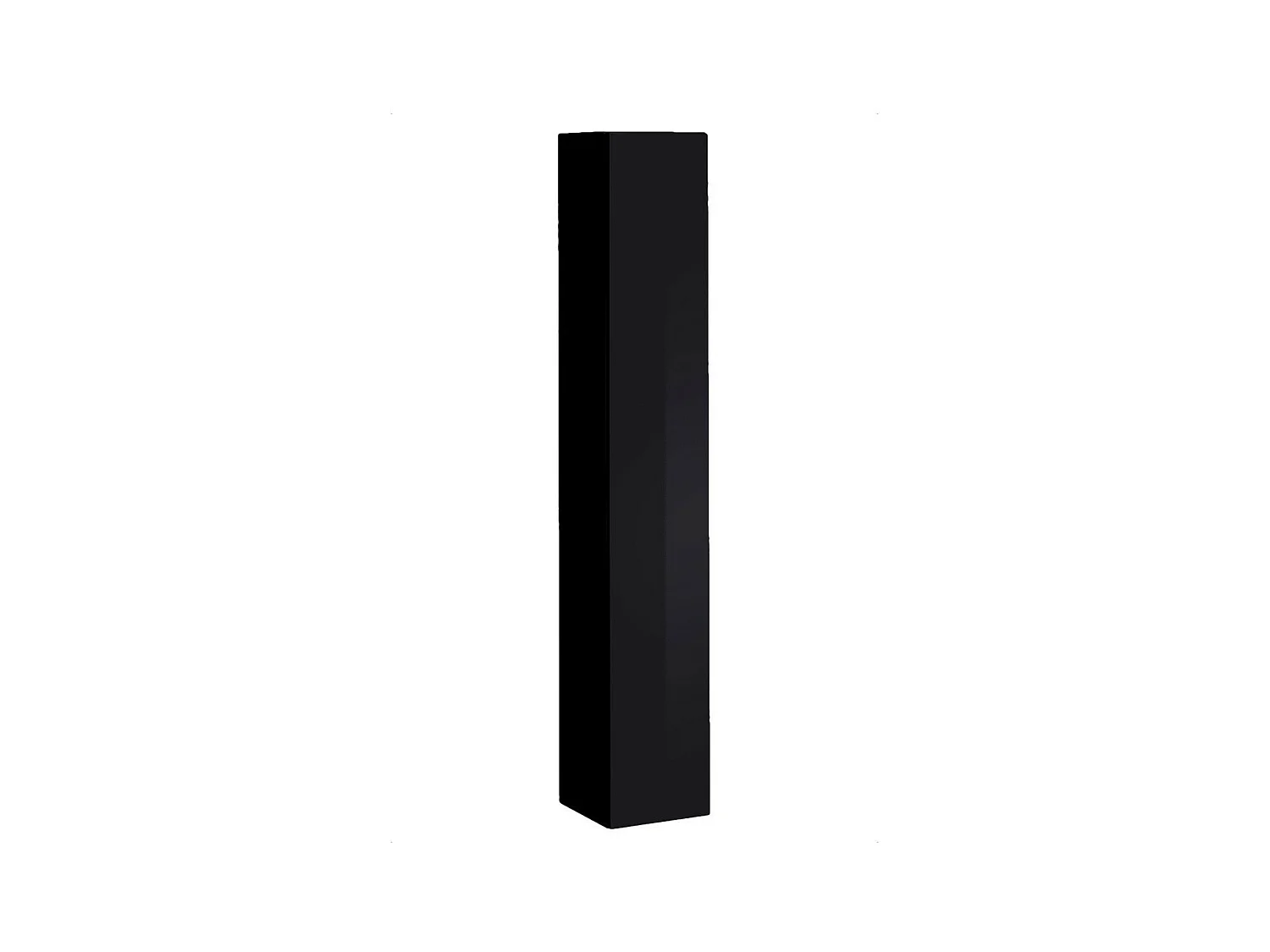 Ensemble de meubles design de salon SWITCH VI. Coloris noir et chêne finition noires brillantes et chêne effet fraisé.
