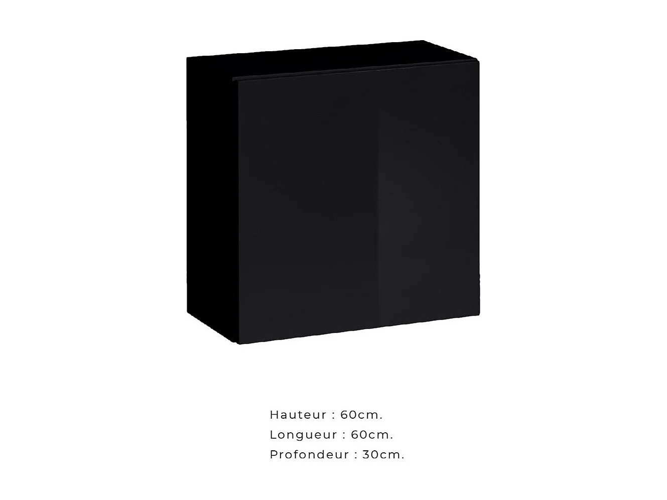 Ensemble de meubles design de salon SWITCH VI. Coloris chêne et noir finition chêne effet fraisé et noires brillantes.