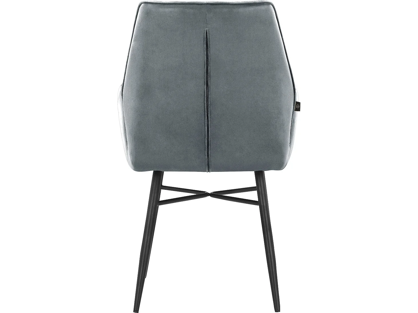 Anzo|Chaise de salle à manger 2 packs en gris velours