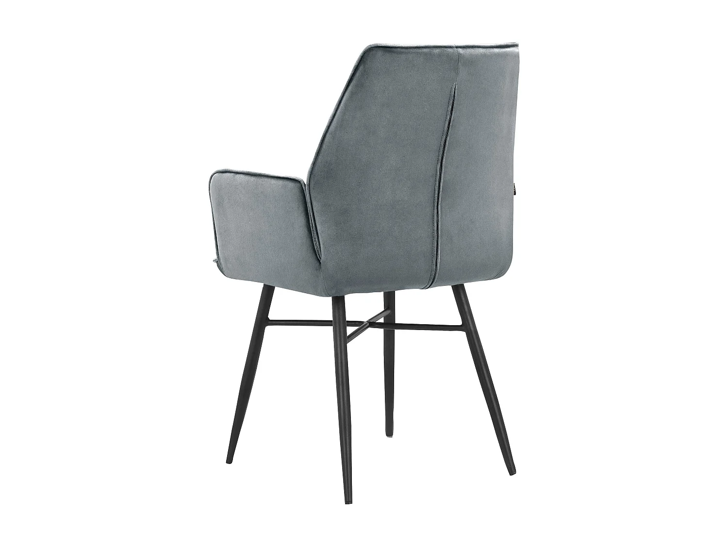 Anzo|Chaise de salle à manger 2 packs en gris velours