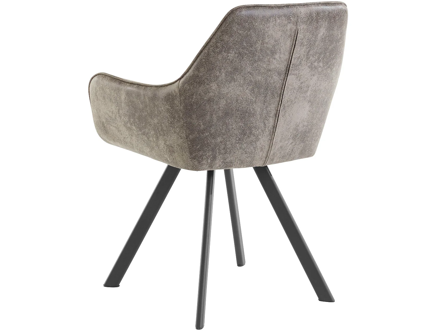 Lote de 1 sillón de terciopelo gris