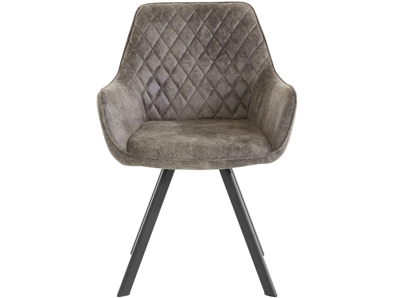 Lote de 1 sillón de terciopelo gris